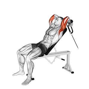 Image of Rope Incline Tricep Extension