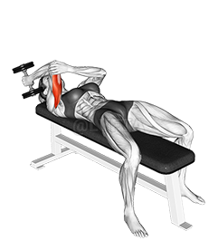 Image of Gantera culcat cu un braț Extensie triceps supinat