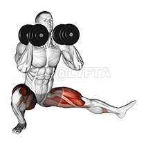 Image of Dumbbell Cossack Squats 
